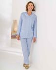 Jemma Patterned Long Sleeve Cotton Pyjamas