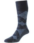 Mens Argyle Wool Softop Sock