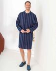 Mens Alexander Pure Cotton Long Sleeved Nightshirt