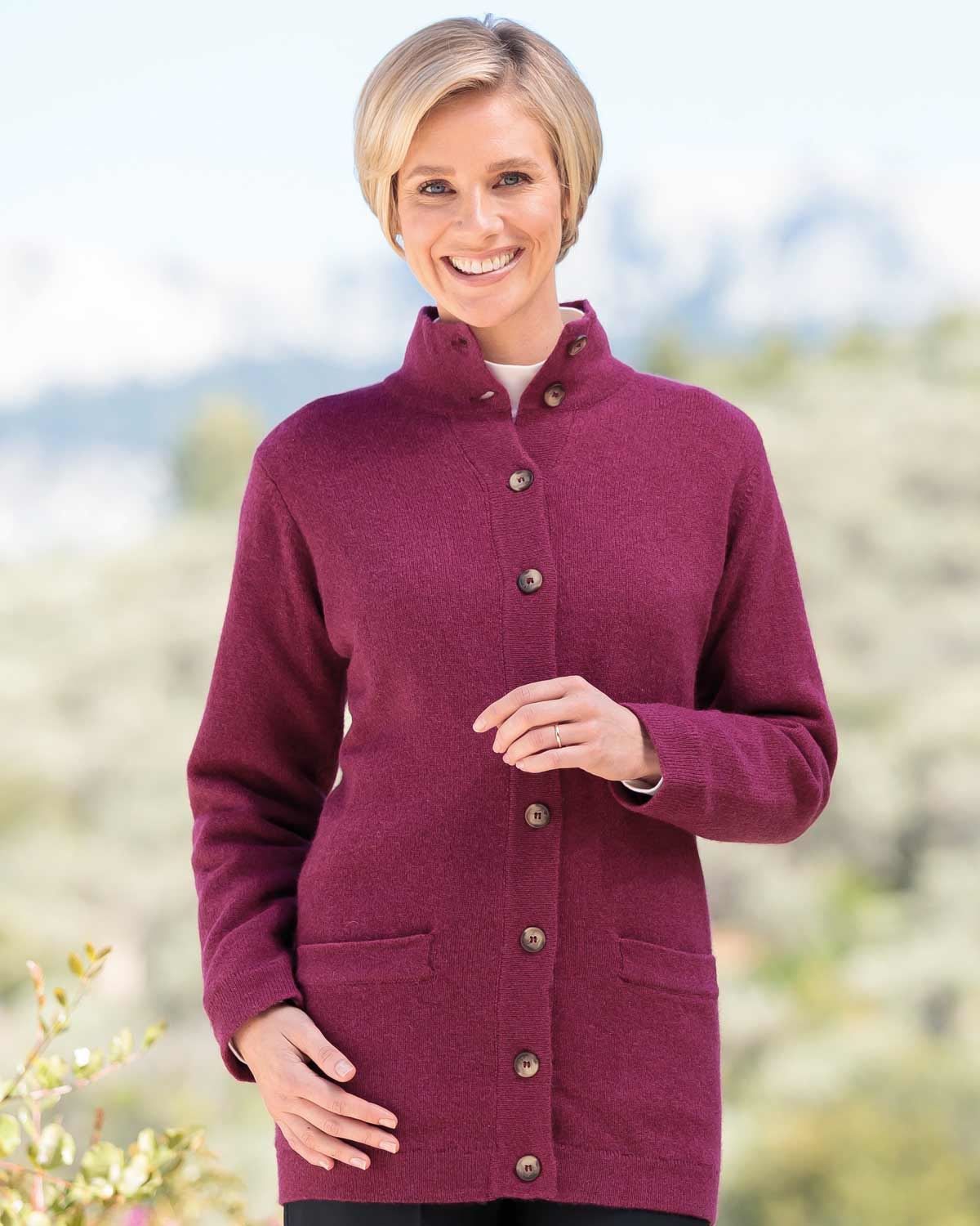 Ladies Georgina Pure Lambswool Jacket Available in 4 Colours.