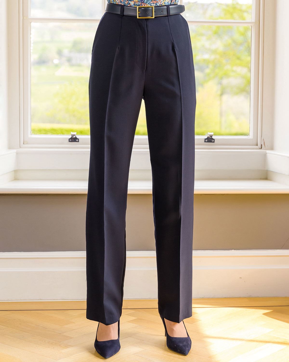 Super 140's Light Tan Gabardine - Custom Ladies Trousers & Day Birger Top |  Tom James Company