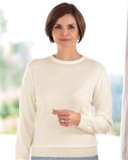 Merino Wool Cream Crew Neck Sweater