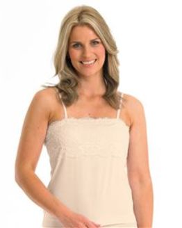 Slenderella Gaspe Lace Camisole Top