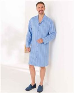 Mens Hugo Pure Cotton Long Sleeved Nightshirt