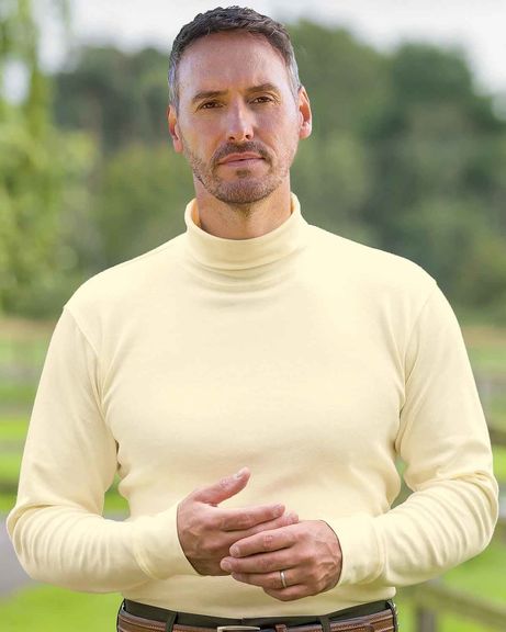 Pure Cotton Polo Neck