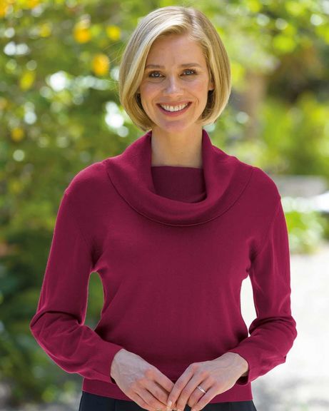 Cowl Neck Merino Sweater