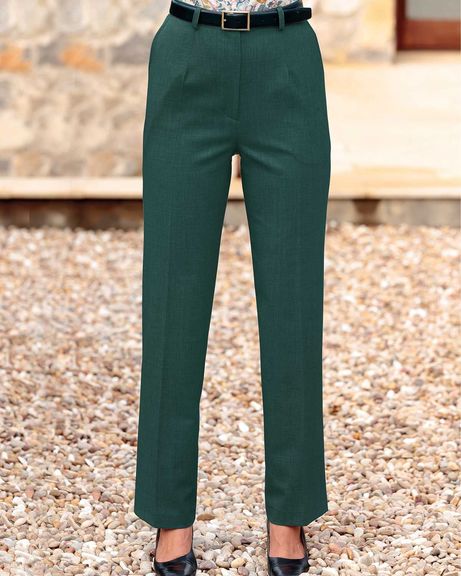 Ladies Bottle Green Sandown Trousers