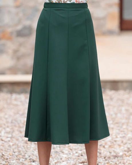 Ladies Bottle Green Sandown Skirt