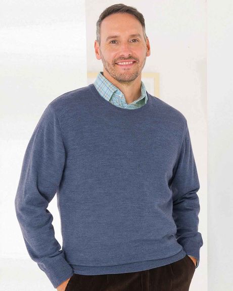 Merino Wool Crew Neck Jumper