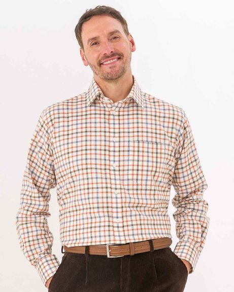 Greystoke Tattersall Check Pure Cotton Twill Shirt