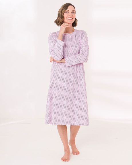 Quinn Floral Long Sleeve Cotton Nightdress