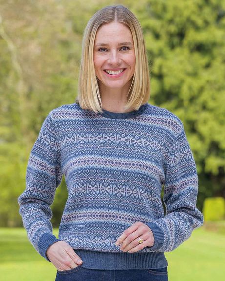 Alice Crew Neck Lambswool Fairisle Jumper