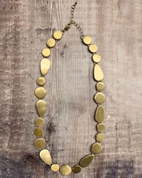 Collette Ladies Brushed Gold Necklace