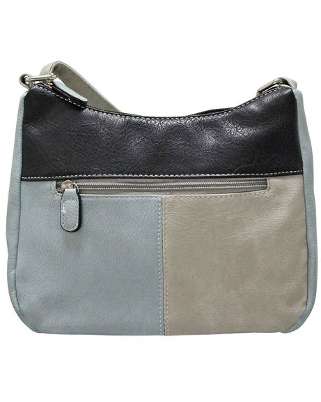 Luella Navy Zip Top Saddle Bag