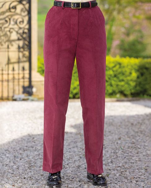 Corduroy trousers Woman Red  TWINSET Milano