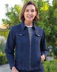 Ladies Zip Up Denim Jacket